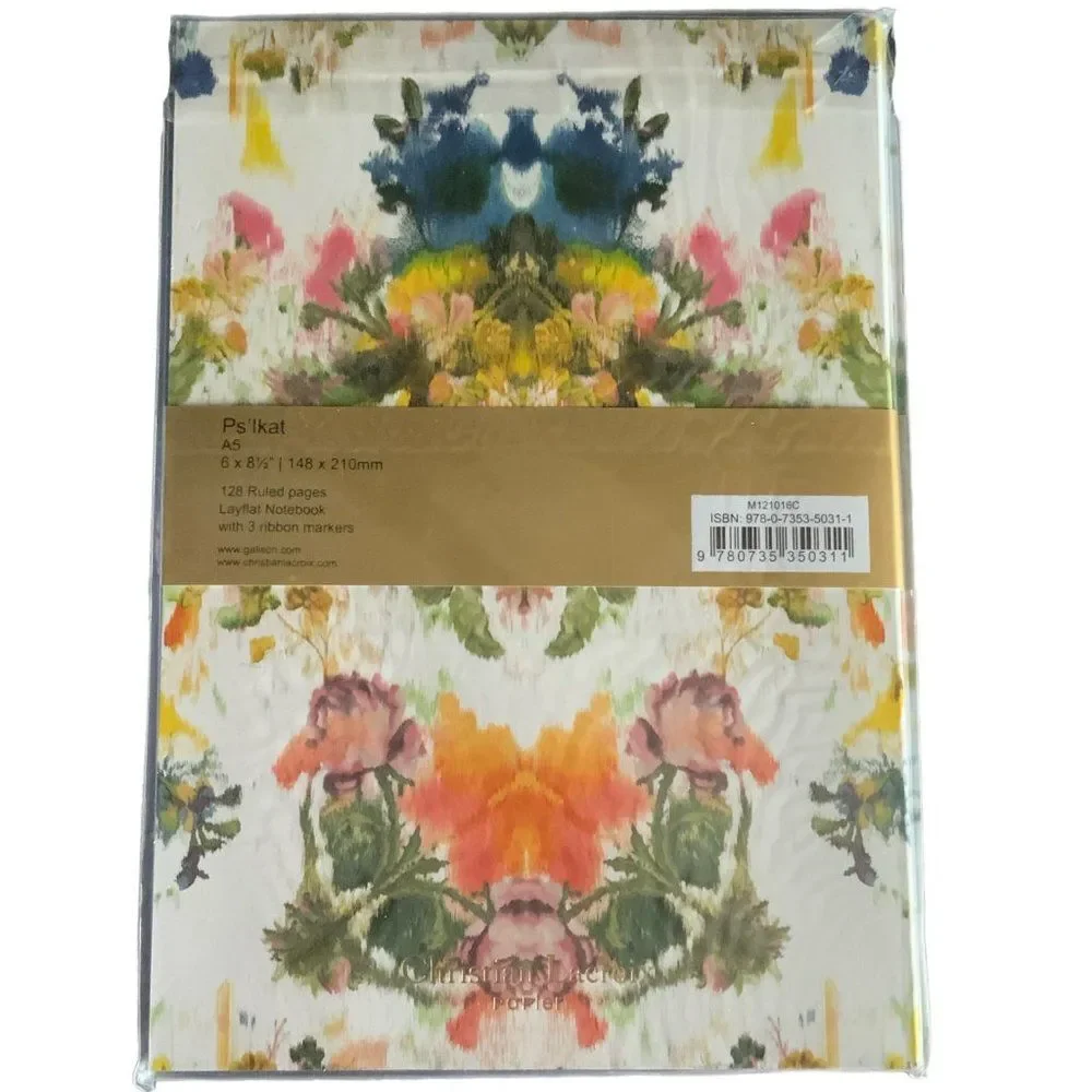 New! Christian Lacroix Ps'Ikat A5 Layflat‎ Notebook Journal 128 pages IKAT
